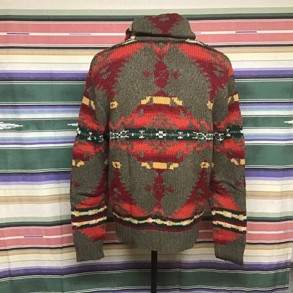 NWT Polo western ikat sweater Sz Xl - Picture 4 of 6